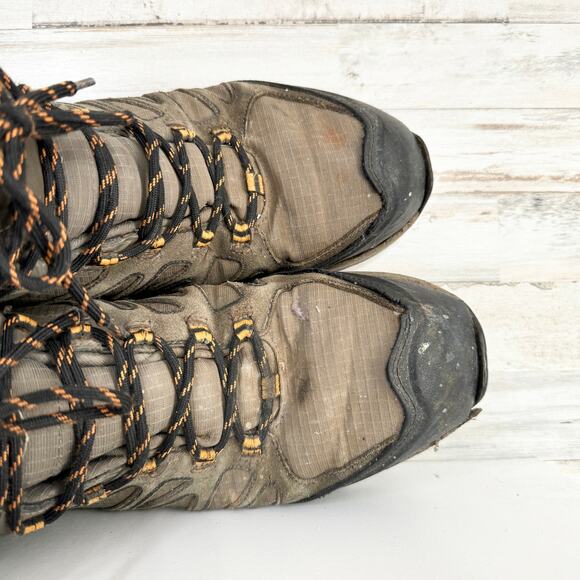 Wolverine Mens Fletcher Hiking Trail Boots Gray Black Lace Up Waterproof 13 - Picture 6 of 10